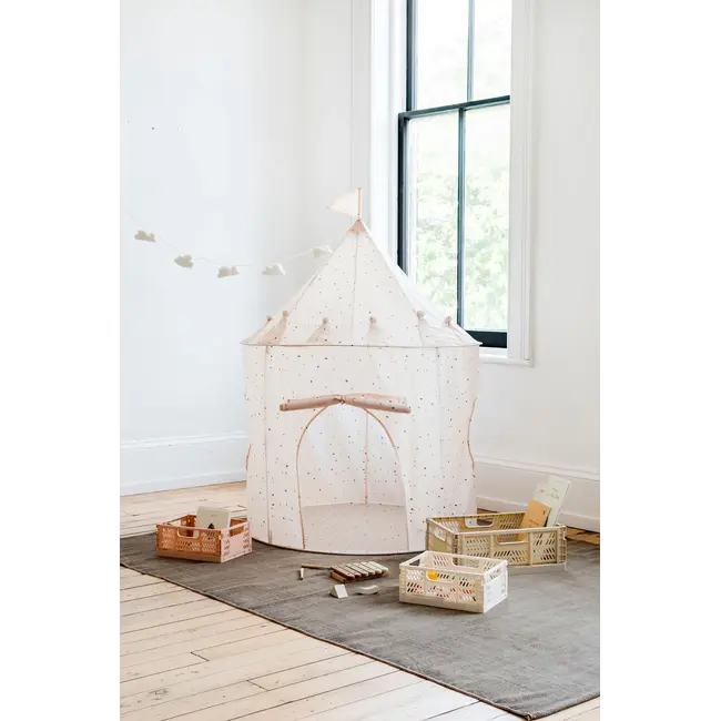 3 Sprouts Terrazzo/Cream Recycled Fabric Play Tent Castle
