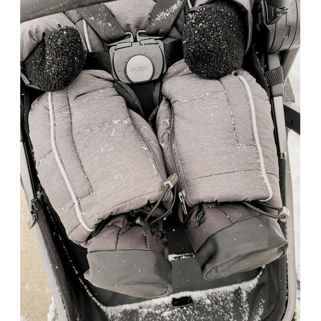 Black Puffer Booties Baby