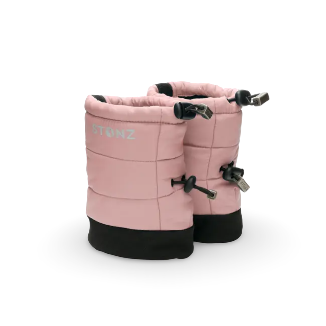 Pink Puffer Booties Toddler