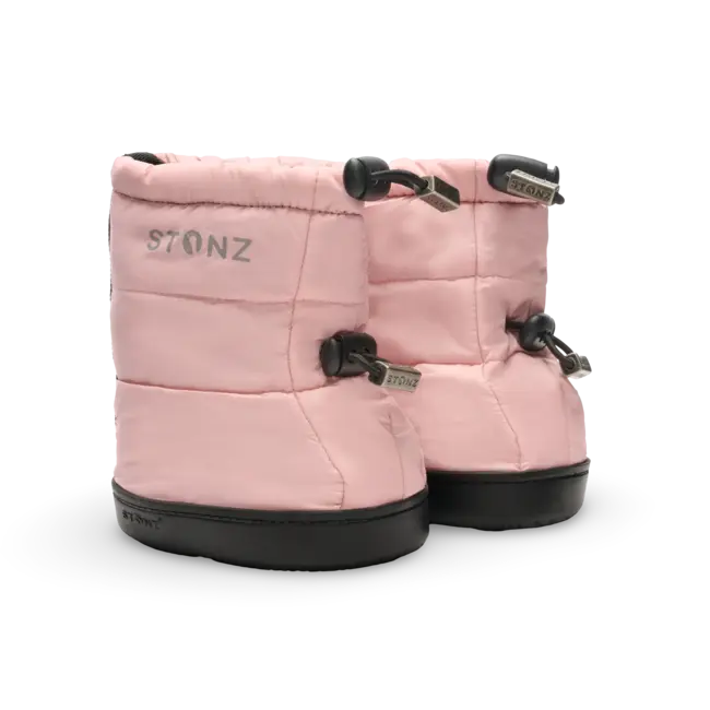 Pink Puffer Booties Toddler