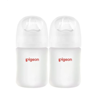 Pigeon Silicone Glass Bottle 5oz -2pk