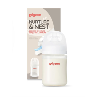 Pigeon 5oz Glass Bottle w/ SS Nipple