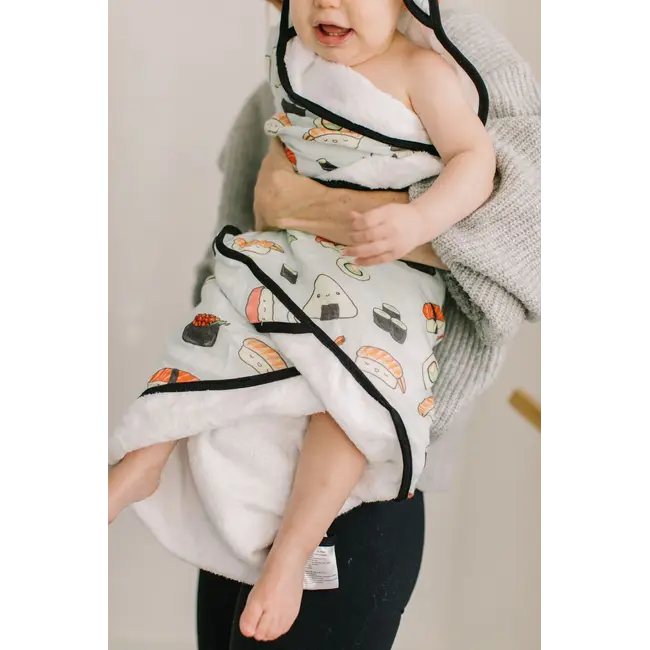 Loulou Lollipop Sushi Hooded Towel Set