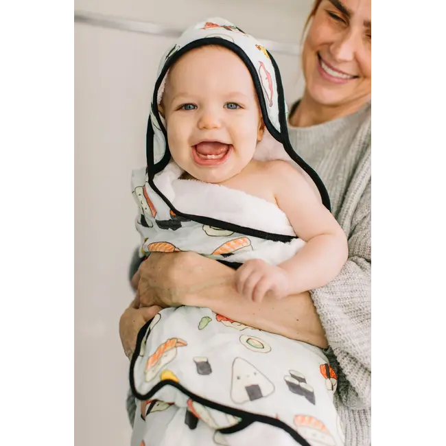 Loulou Lollipop Sushi Hooded Towel Set