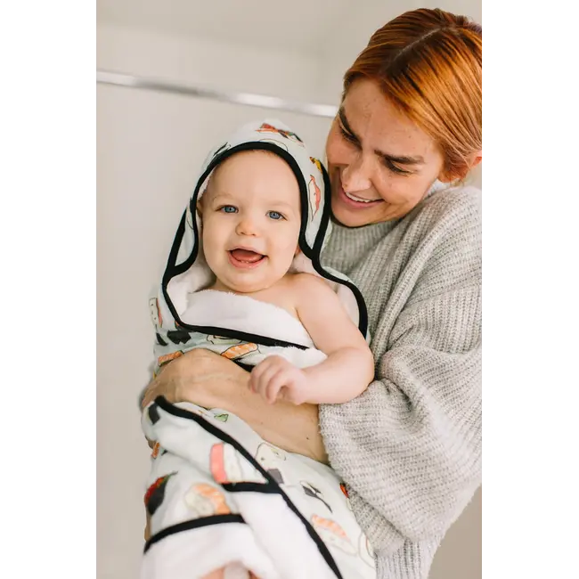 Loulou Lollipop Sushi Hooded Towel Set