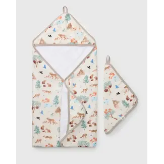 Loulou Lollipop Llama Adventures Hooded Towel Set