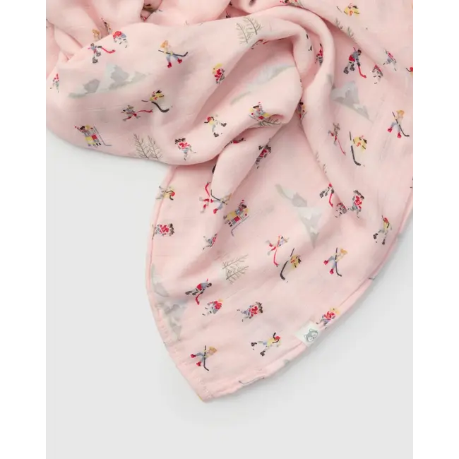 Loulou Lollipop She Shoots, She Scores Muslin Swaddle