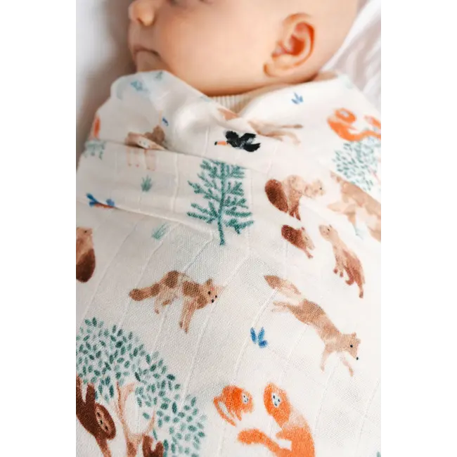 Loulou Lollipop Llama Adventures Muslin Swaddle