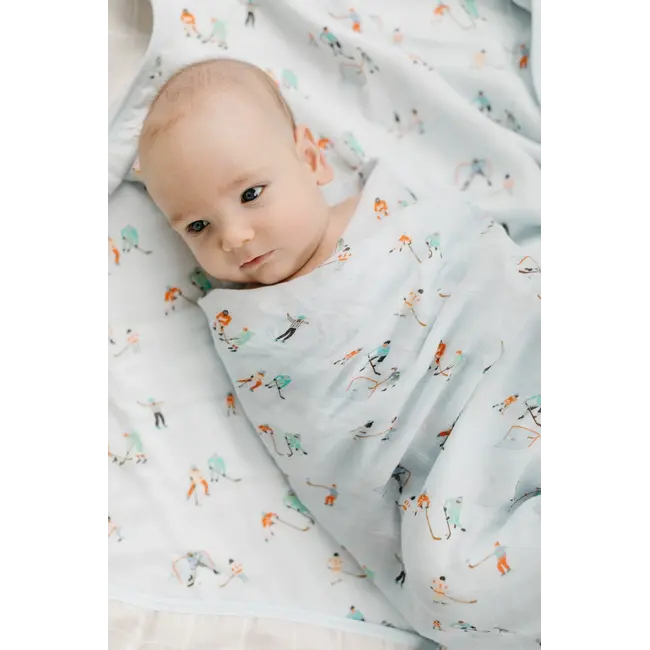 Loulou Lollipop Ice Hockey Muslin Swaddle