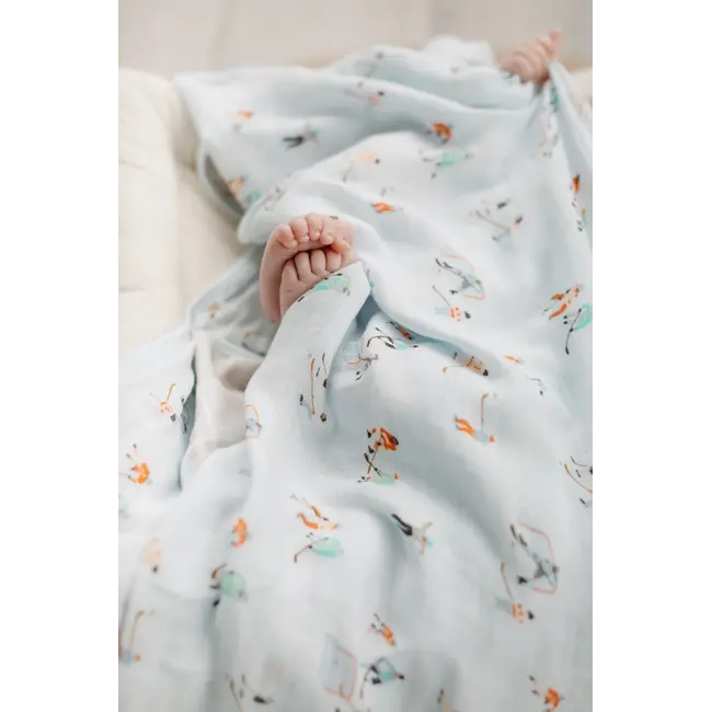 Loulou Lollipop Ice Hockey Muslin Swaddle