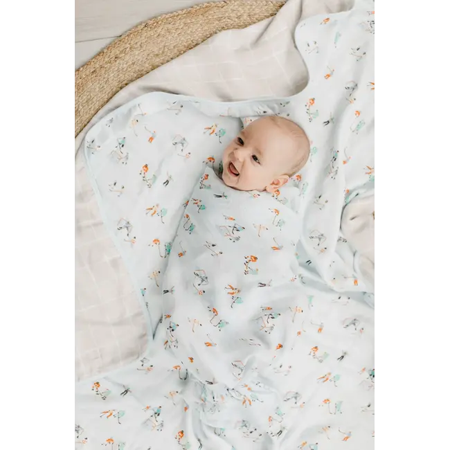 Loulou Lollipop Ice Hockey Muslin Swaddle