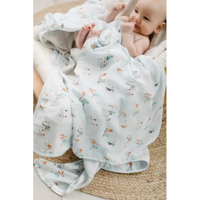 Loulou Lollipop Ice Hockey Muslin Swaddle