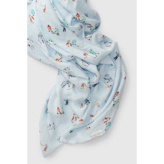 Loulou Lollipop Ice Hockey Muslin Swaddle