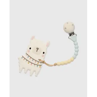 Loulou Lollipop Llama Adventures Teether/Pacifier Clip Set
