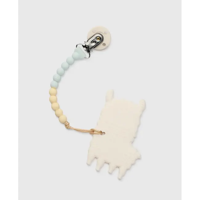Loulou Lollipop Llama Adventures Teether/Pacifier Clip Set