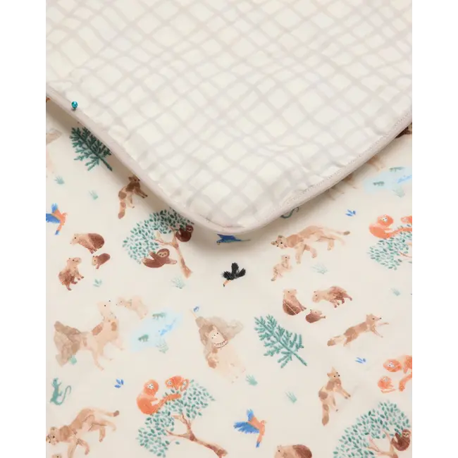 Loulou Lollipop Llama Adventures Muslin Quilt Blanket