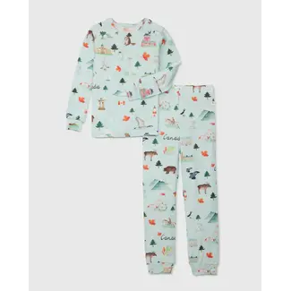 Loulou Lollipop Canada 2-Piece Pajama Set in TENCEL