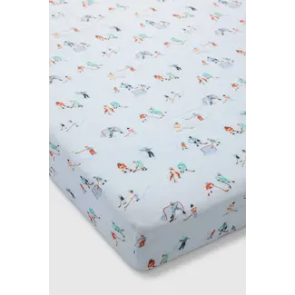 Loulou Lollipop Ice Hockey Fitted Crib Sheet