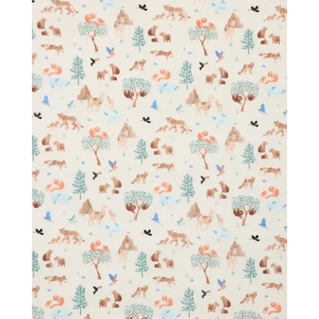 Loulou Lollipop Llama Adventures Fitted Crib Sheet