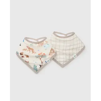 Loulou Lollipop Llama Adventures Bandana Bib Set, 2pk