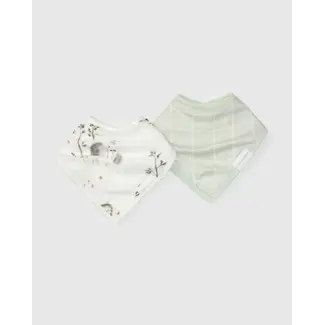 Loulou Lollipop Hedgehogs Bandana Bib Set, 2pk