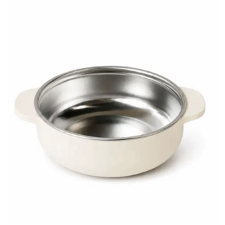 Micasso & Co Cream Stainless Steel Bowl