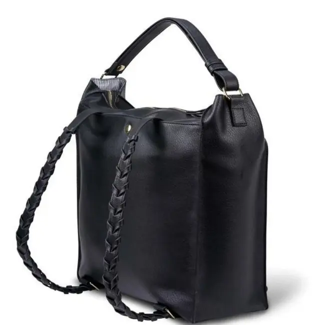 Black Lucia Backpack Diaper Bag