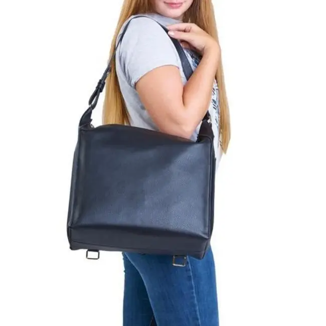 Black Lucia Backpack Diaper Bag