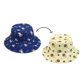 FlapJackKids Animal Superhero Reversible UPF50 Sun Hat