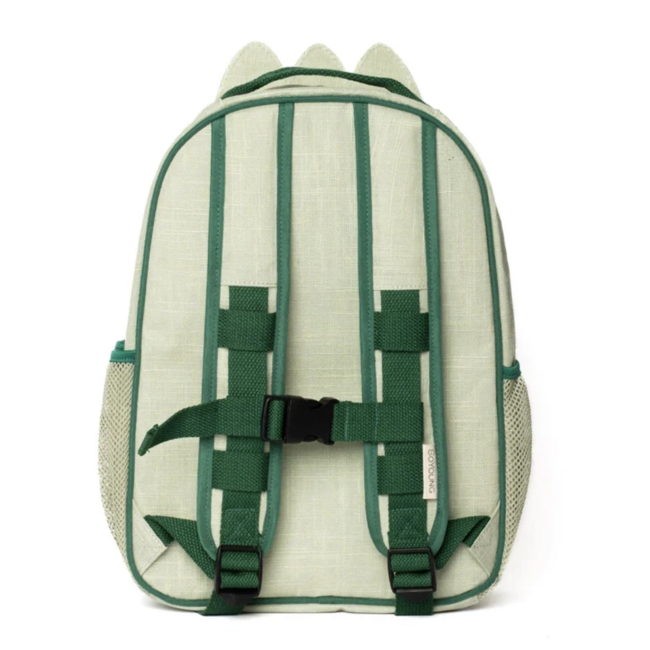SoYoung Dino Scales Raw Linen Toddler Backpack