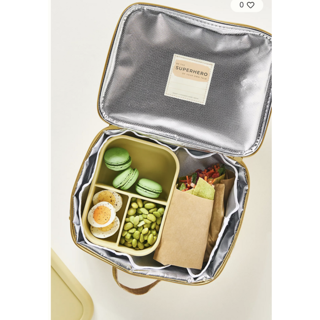 SoYoung Jungle Cats Raw Linen Lunchbox