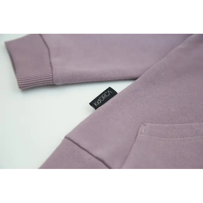 KID.ORCA Elderberry Brushed Terry Kid Hoodie