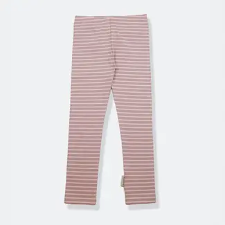 KID.ORCA Stripe/Mauve Organic Cotton Leggings