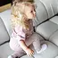 KID.ORCA Stripe/Mauve Organic Cotton Leggings