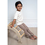 KID.ORCA Stripe/Mocha Organic Cotton Leggings