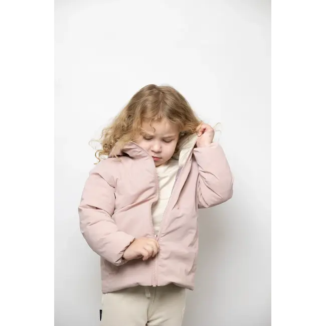 KID.ORCA Dusty Rose Reversible Puffer/Porteau Jacket