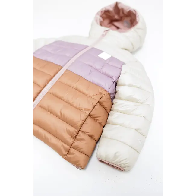 KID.ORCA Dusty Rose Reversible Puffer/Porteau Jacket