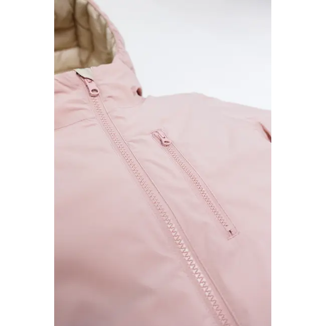 KID.ORCA Dusty Rose Reversible Puffer/Porteau Jacket