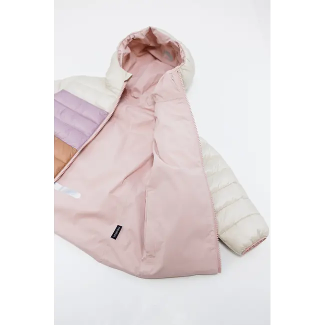 KID.ORCA Dusty Rose Reversible Puffer/Porteau Jacket