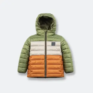 KID.ORCA Dusty Olive Reversible Puffer/Porteau Jacket