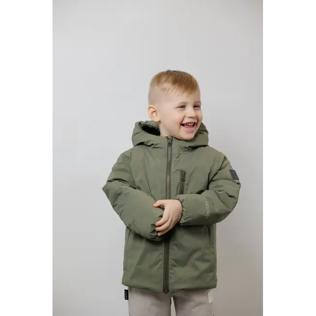 KID.ORCA Dusty Olive Reversible Puffer/Porteau Jacket