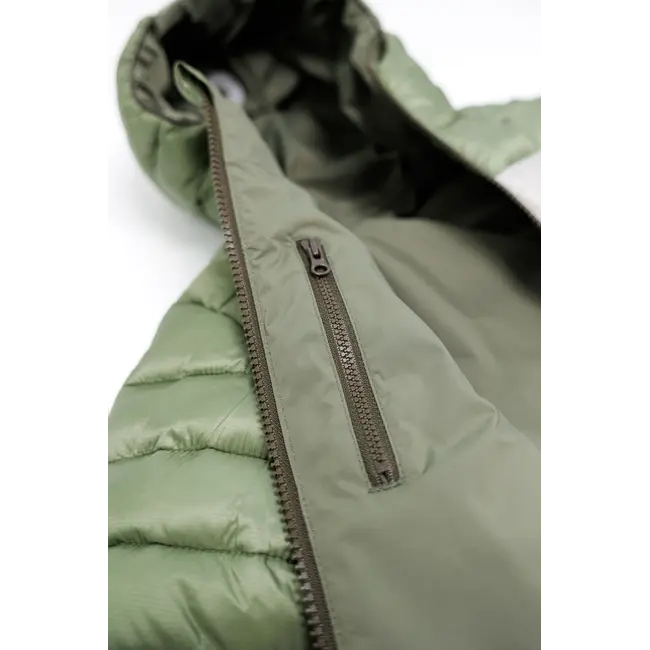 KID.ORCA Dusty Olive Reversible Puffer/Porteau Jacket