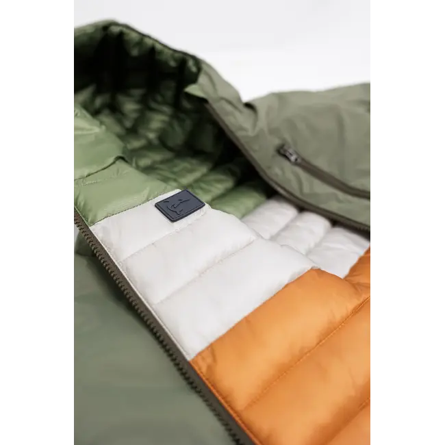 KID.ORCA Dusty Olive Reversible Puffer/Porteau Jacket