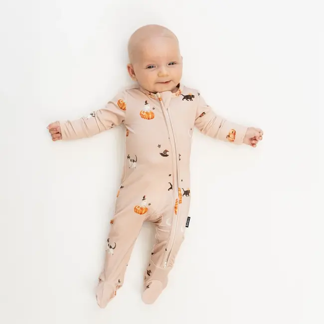 Belan.J Witch Cats Footed Zipper Sleeper