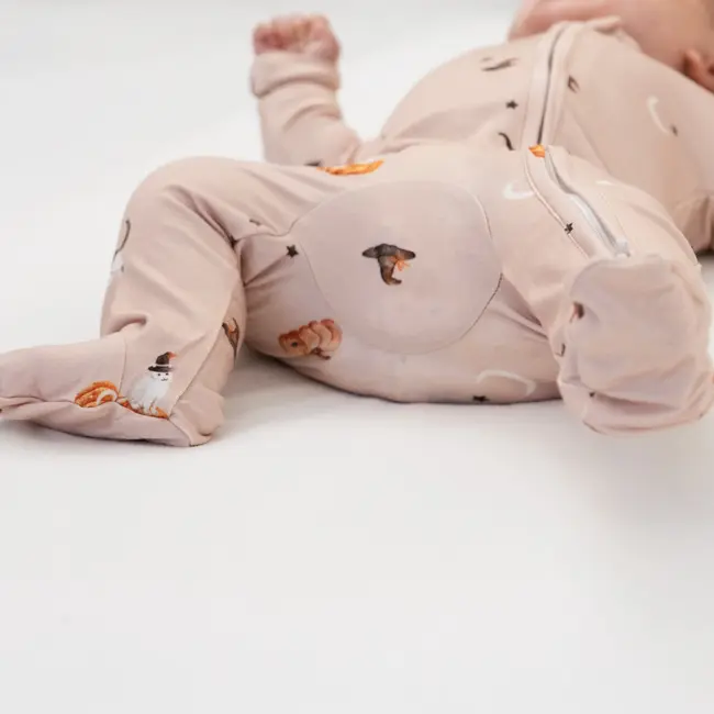 Belan.J Witch Cats Footed Zipper Sleeper