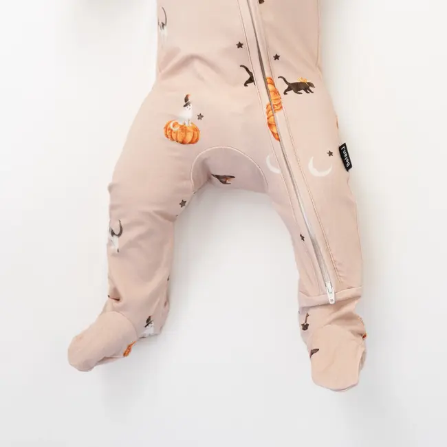 Belan.J Witch Cats Footed Zipper Sleeper