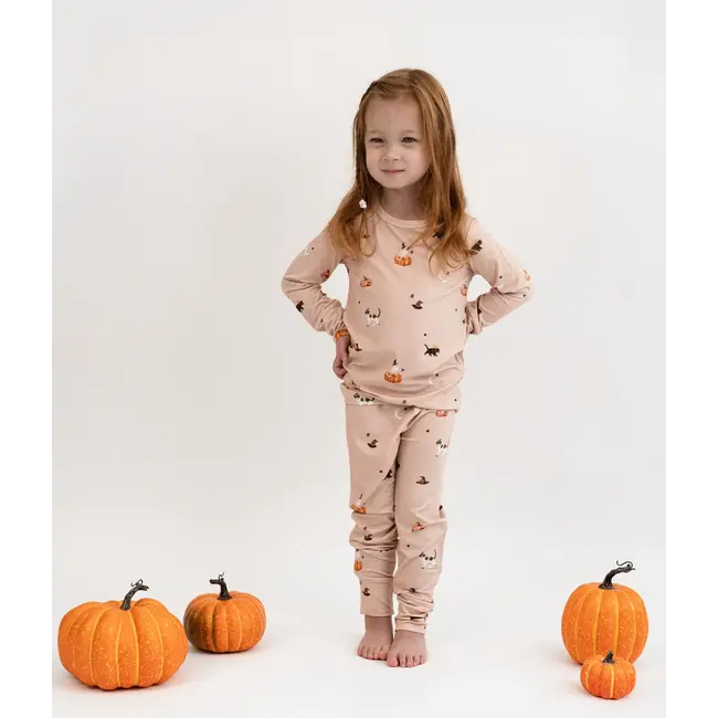 Belan.J Witch Cats Long-Sleeved PJ Set