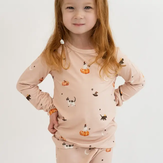 Belan.J Witch Cats Long-Sleeved PJ Set