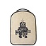 SoYoung Grey Robot Raw Linen Little Lunchbox