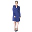 Momzelle Deep Blue Nursing Dress, ABIGAIL